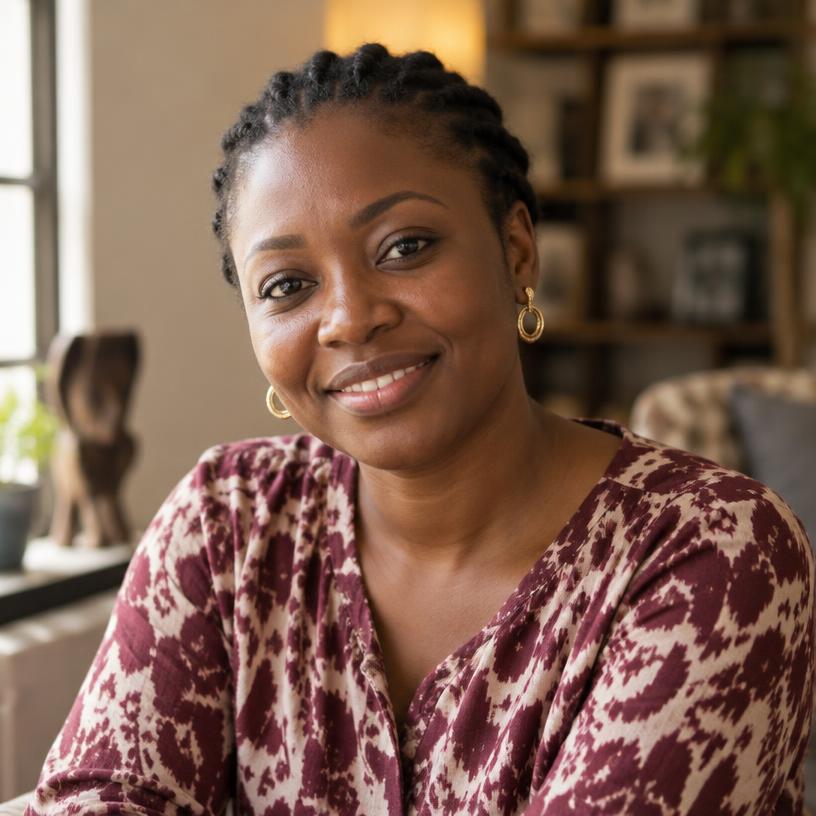 Portrait d'Aïcha, cliente d'Abidjan en Côte d'Ivoire