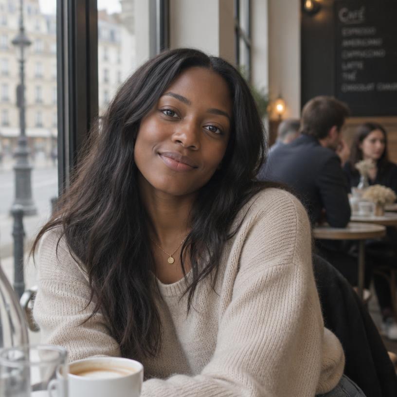 Portrait de Mariam, cliente de Paris en France