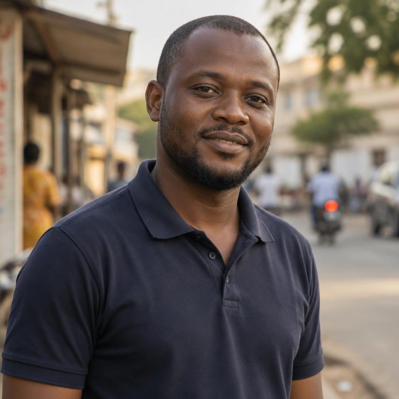 Portrait de Rodrigue, client de Cotonou au Bénin